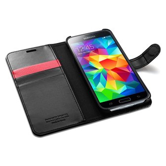 Spigen SGP Wallet case Samsung Galaxy S5 Black
