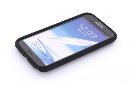 Mobiparts Siliconen case Samsung Note 2 Black