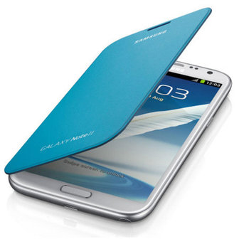 Samsung Galaxy Note 2 Flip Cover case Blue