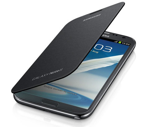Samsung Galaxy Note 2 Flip Cover case Titanium