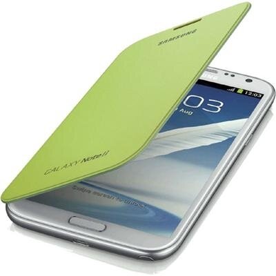 Samsung Galaxy Note 2 Flip Cover case Lime Green